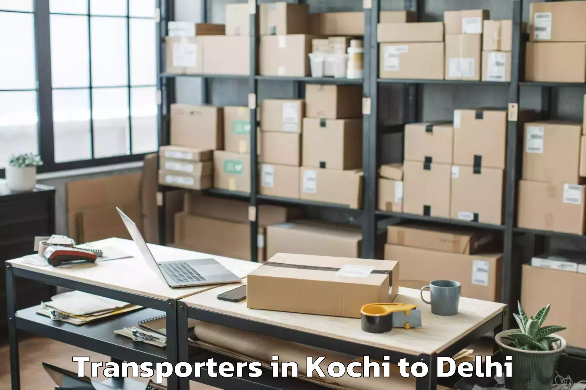 Book Your Kochi to Okhla Industrial Estate Okhla Transporters Today